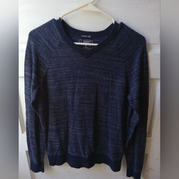 AMERICAN EAGLE Outfitters Men's Small, ribbed, seriously soft, v-neck sweater - Picture 1 of 7